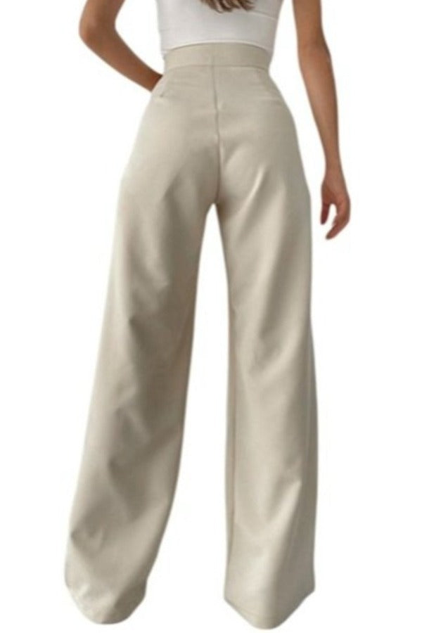 Wide Leg Pants With Waist String