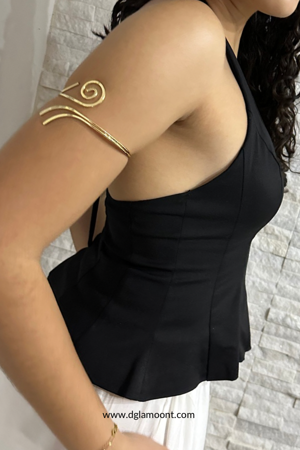 Oula Peplum Halter Top