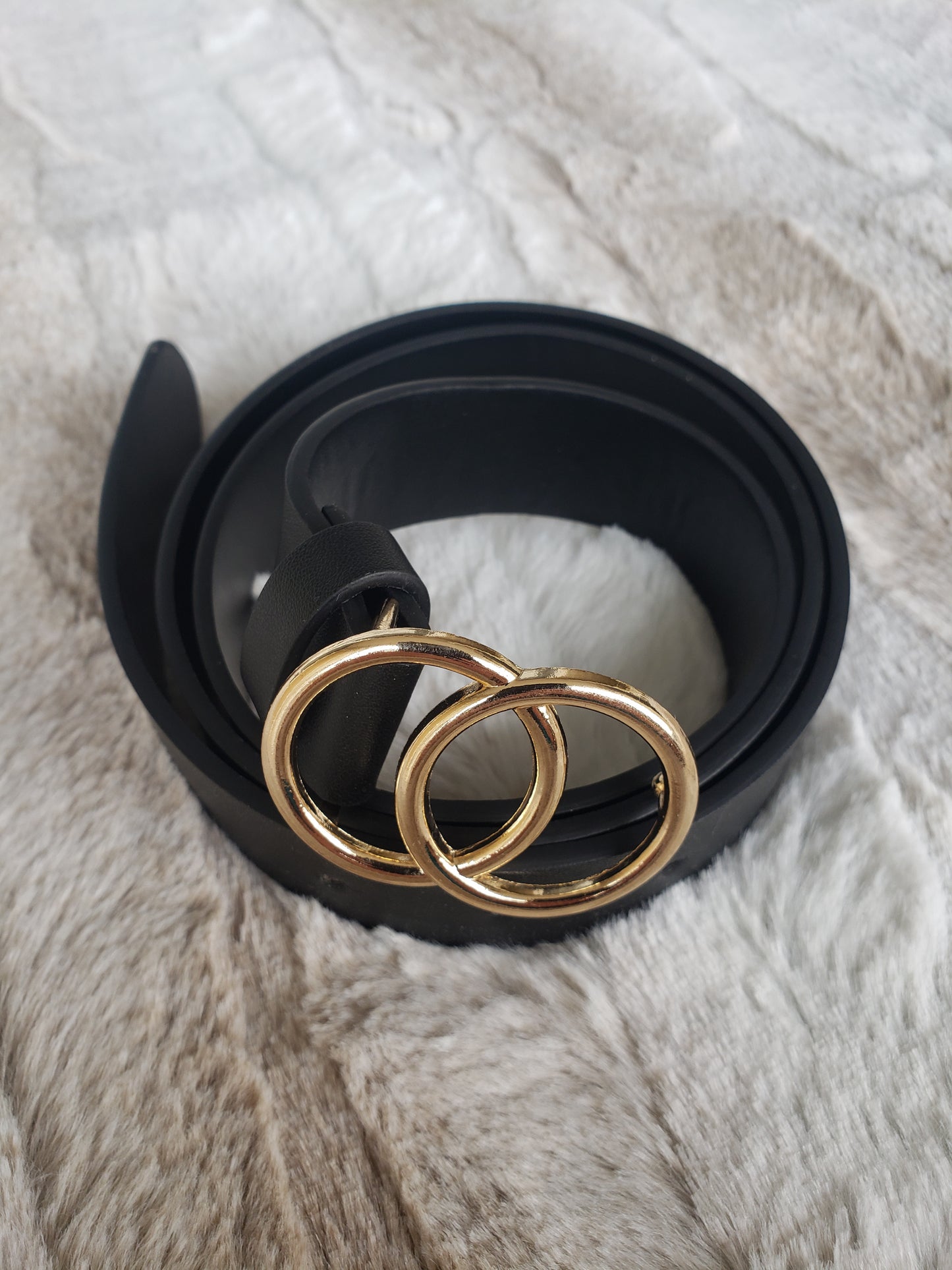 Double Hoop Belt - Black