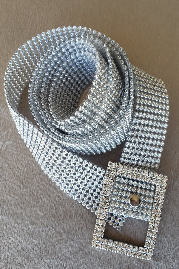 Rhinestone Statement Belt