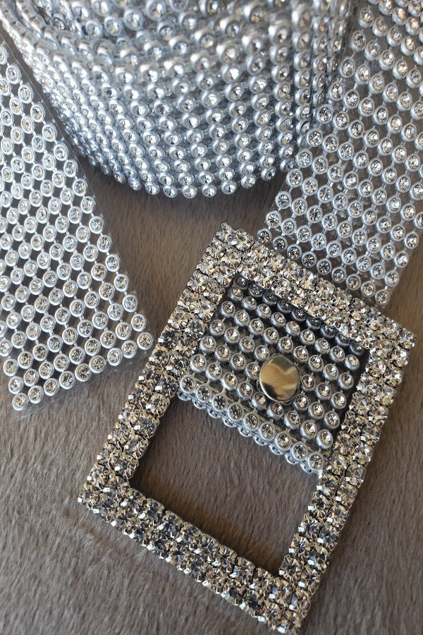 Rhinestone Statement Belt