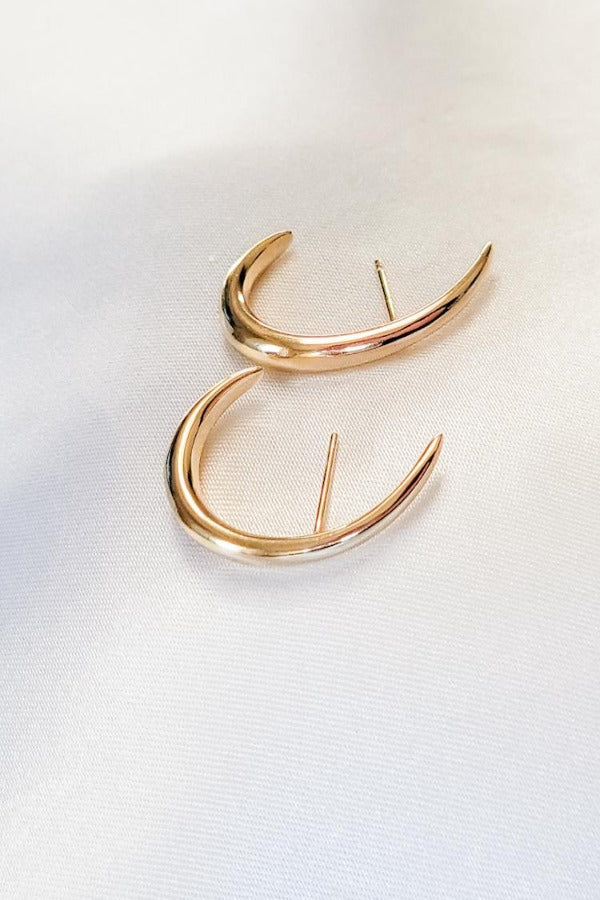 Bold Gold Stud Earrings