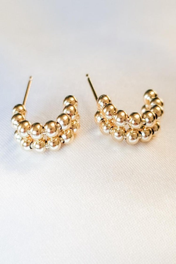 Celia Beaded Stud Earrings