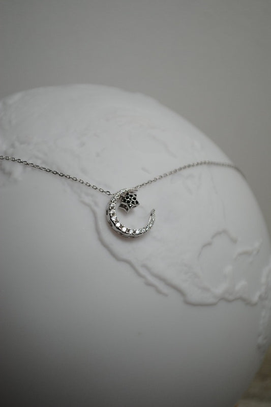 Reversible Moon Star Necklace