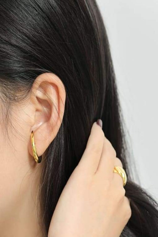 Bold Gold Stud Earrings