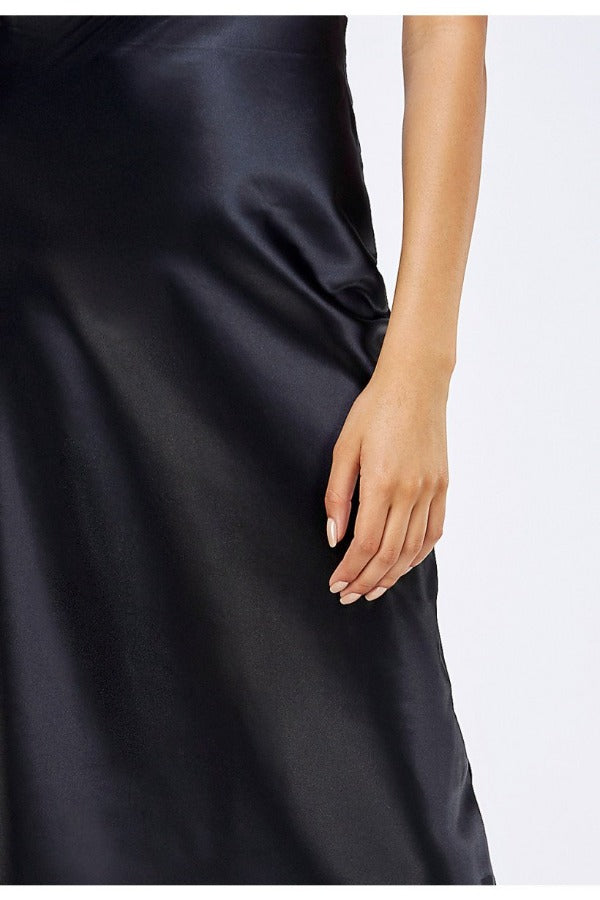 Satin Midi Skirt