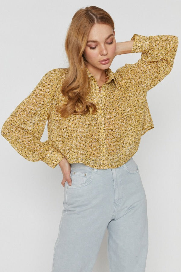 Daisy Crop Blouse