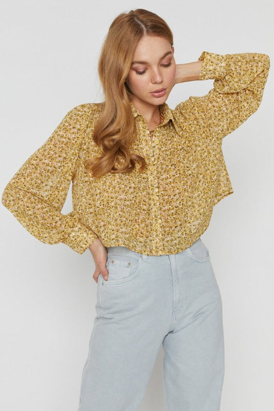 Daisy Crop Blouse